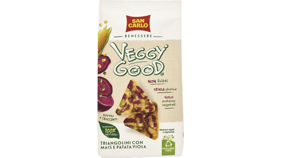 CHIPS VEGGYGOOD SAN CARLO CON MAIS E PATATA VIOLA 65GR