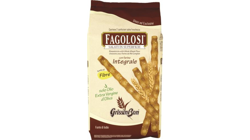 GRISSINI INTEGRALI SALATI IN SUPERFICIE