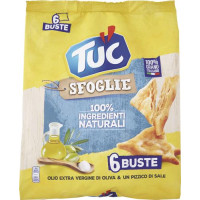 TUC SFOGLIE OLIO EXTRA VERGINE DI OLIVA & UN PIZZICO DI SALE MULTIPACK