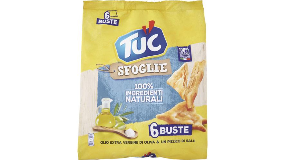 TUC SFOGLIE OLIO EXTRA VERGINE DI OLIVA & UN PIZZICO DI SALE MULTIPACK