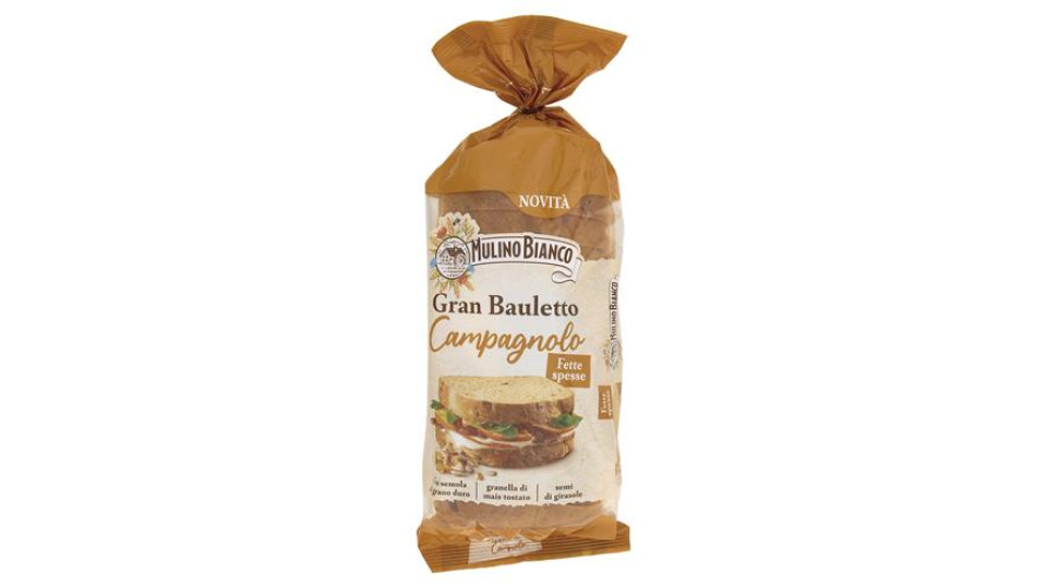 PANE A FETTE GRANBAULETTO CAMPAGNOLO CON GRANELLA DI MAIS TOSTATO