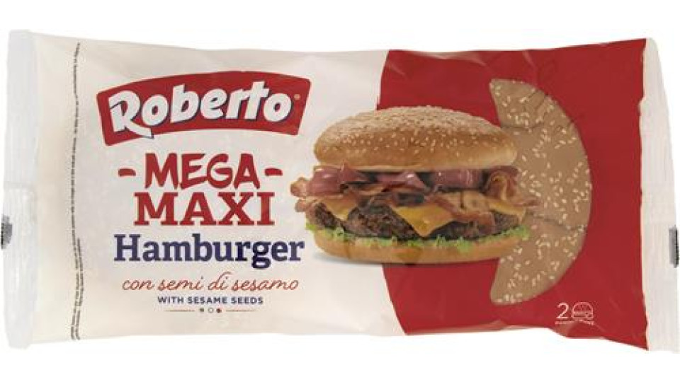 HAMBURGER MEGA MAXI CON SEMI DI SESAMO