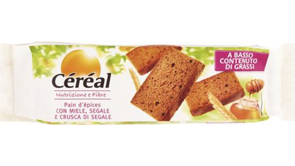 PAIN D'éPICES CON MIELE, SEGALE E CRUSCA DI SEGALE NUTRIZIONE E FIBRE