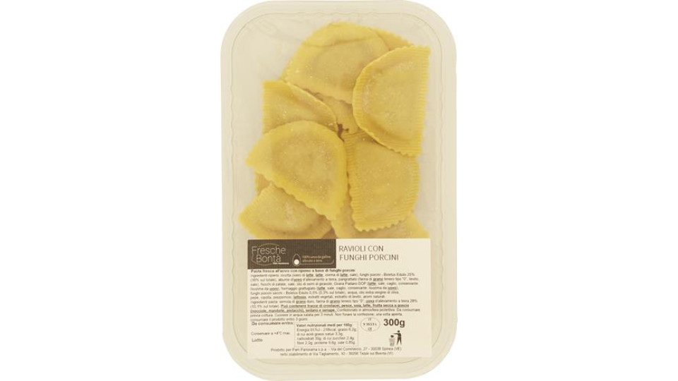RAVIOLI CON FUNGHI PORCINI FRESCHE BONTA