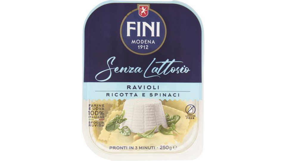 RAVIOLI RICOTTA E SPINACI SENZA LATTOSIO