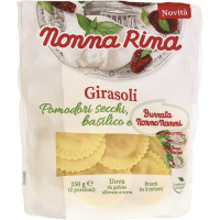 GIRASOLI BURRATA, POMODORI SECCHI E BASILICO