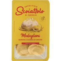 MEDAGLIONI BURRATA E SCORZA DI LIMONE
