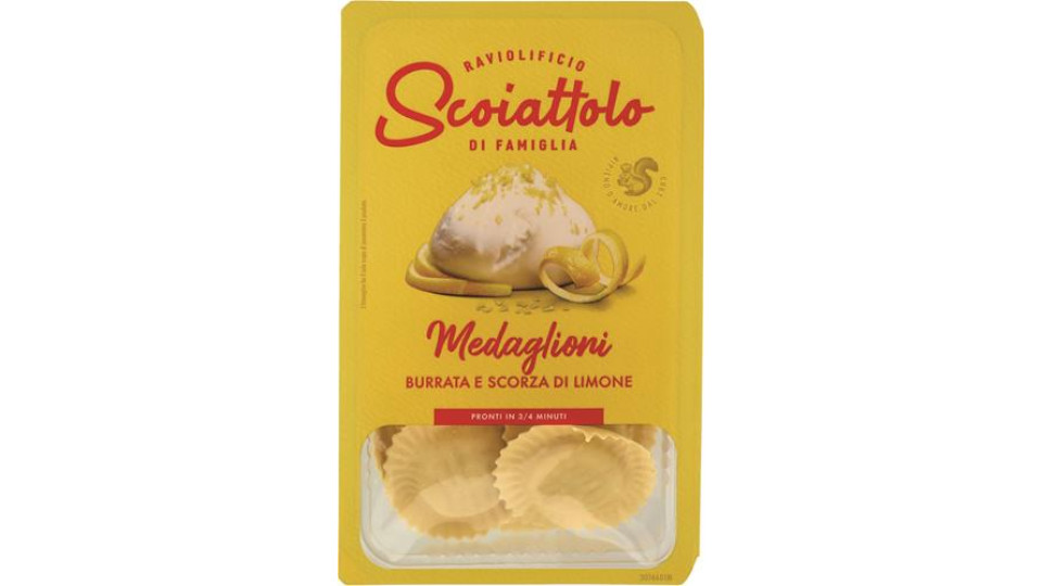 MEDAGLIONI BURRATA E SCORZA DI LIMONE