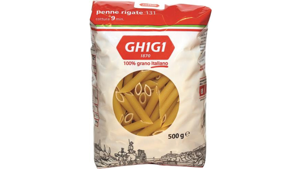 PASTA DI SEMOLA 100% GRANO ITALIANO PENNE RIGATE