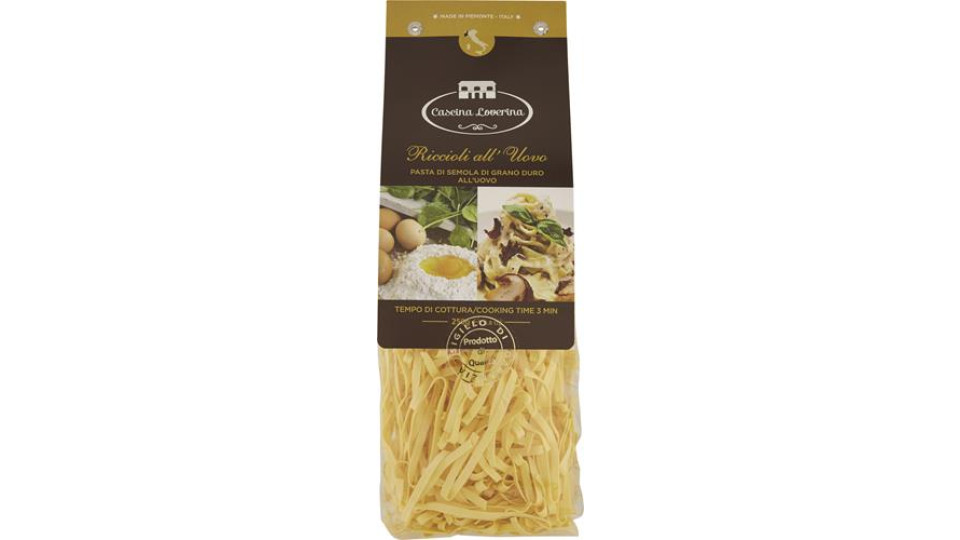 PASTA UOVO RICCIOLI CASCINA LOVERINA SACCHETTO