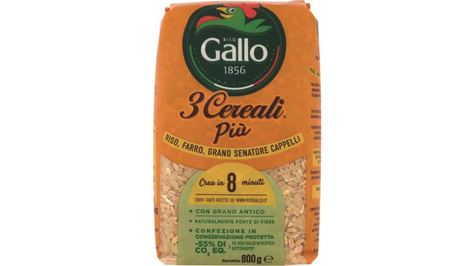 RISO 3 CEREALI PIU' FARRO - GRANO SEN.CAPPELLI