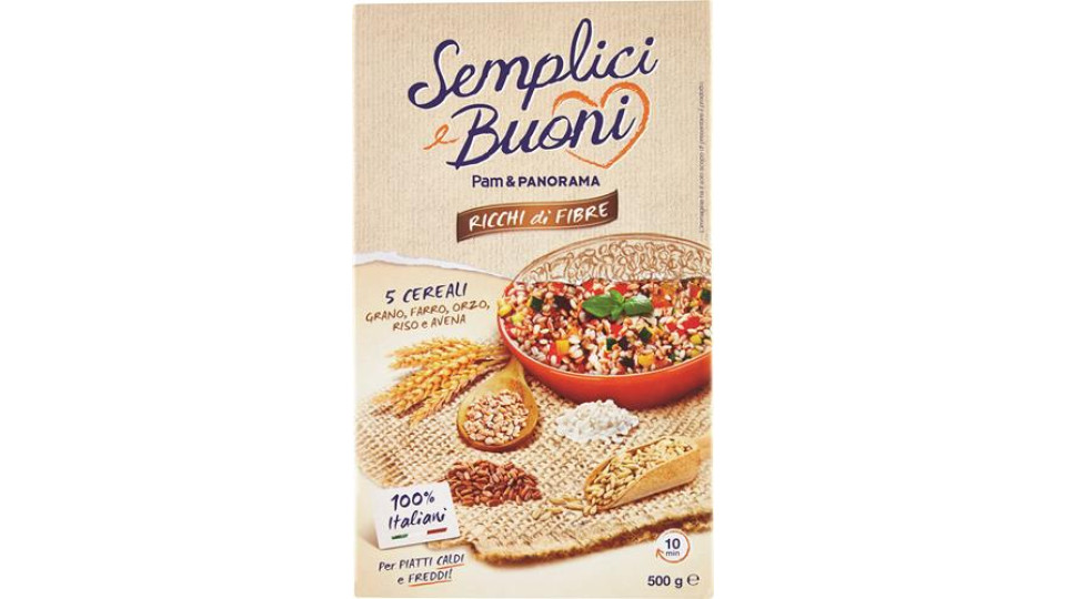 5 CEREALI CON GRANO, FARRO, ORZO, RISO E AVENA