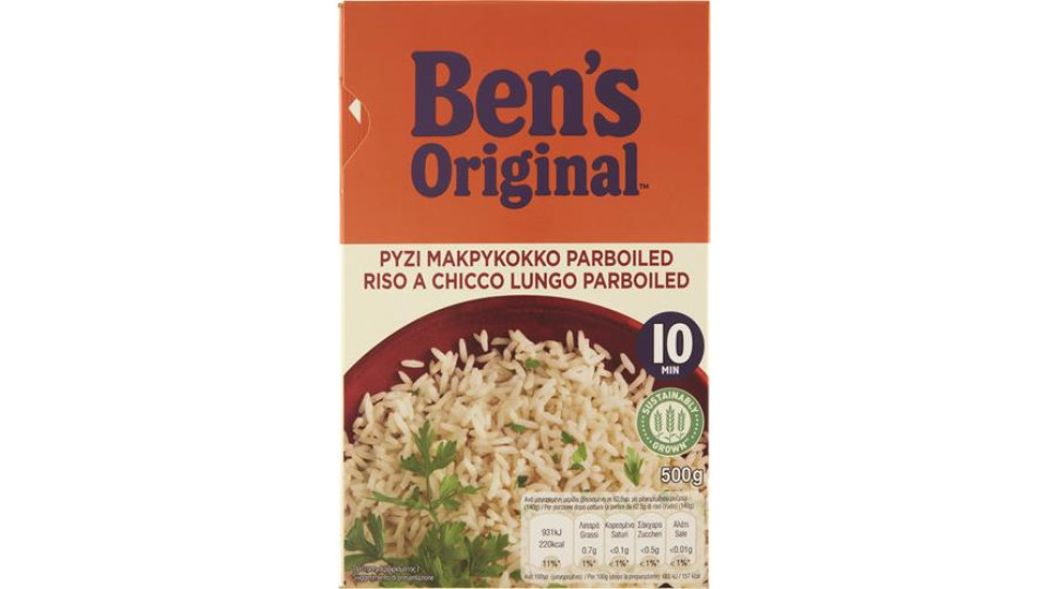 RISO CHICCO LUNGO PARBOILED COTTURA RAPIDA