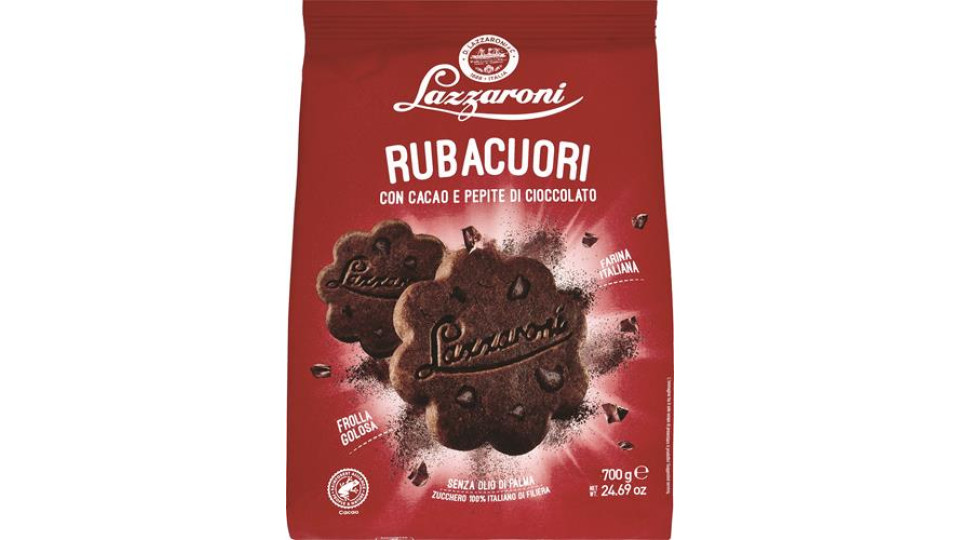 RUBACUORI BISCOTTI CON FARINA DI MAIS E GOCCE DI CIOCCOLATO GR 700