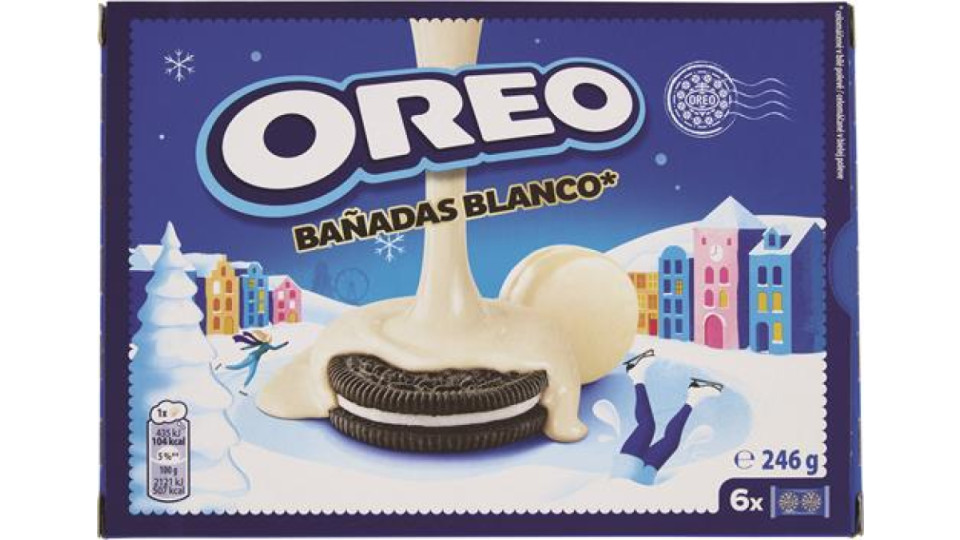 OREO BANADAS BISCOTTI CON COPERTURA AL CIOCCOLATO BIANCO 6 MONOPORZIONI