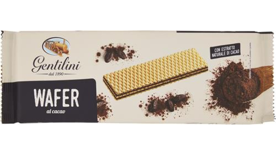 WAFER AL CACAO GR.175 GENTILINI