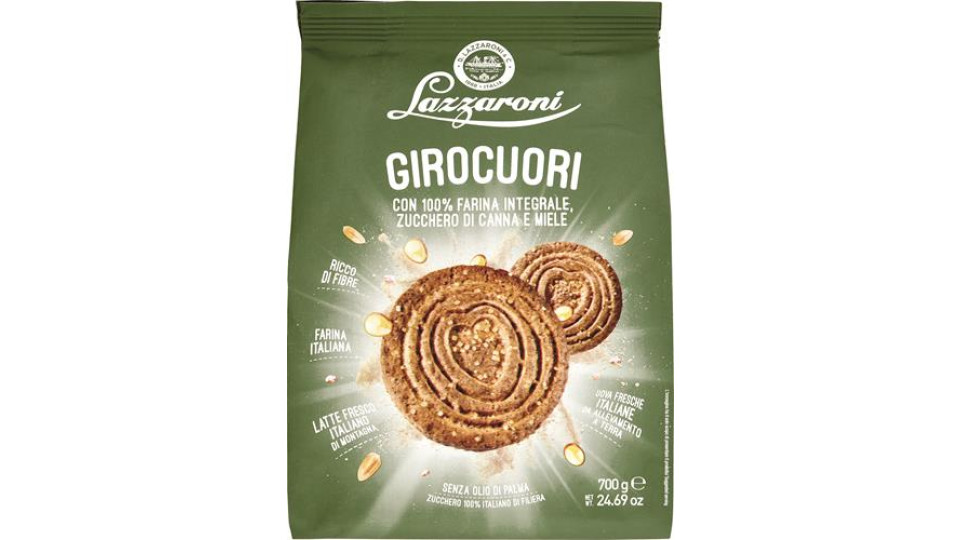 GIROCUORI BISCOTTI 100% FARINA INTEGRALI