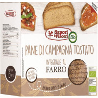 PANE DI CAMPAGNA TOSTATO INTEGRALE AL FARRO BIO