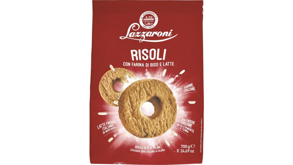 RISOLI BISCOTTI CON LATTE E FARINA DI RISO GR 700