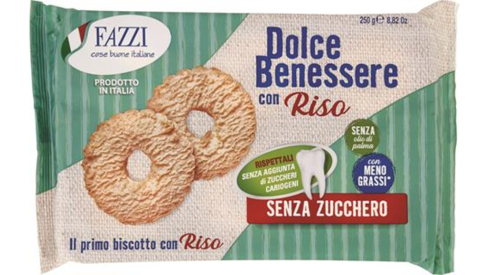 BISCOTTI DOLCE BENESSERE CON RISO SENZA ZUCCHERO
