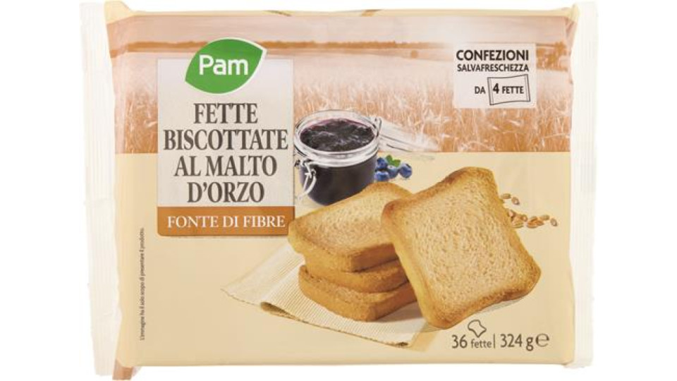 FETTE BISCOTTATE MALTO D'ORZO 36 FETTE