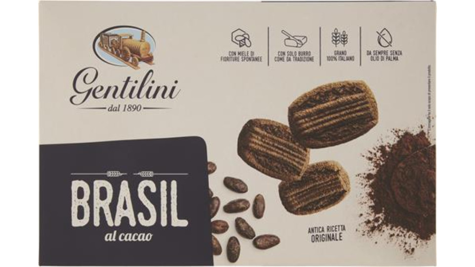 GENTILINI BISCOTTI BRASIL AL CACAO GR 250