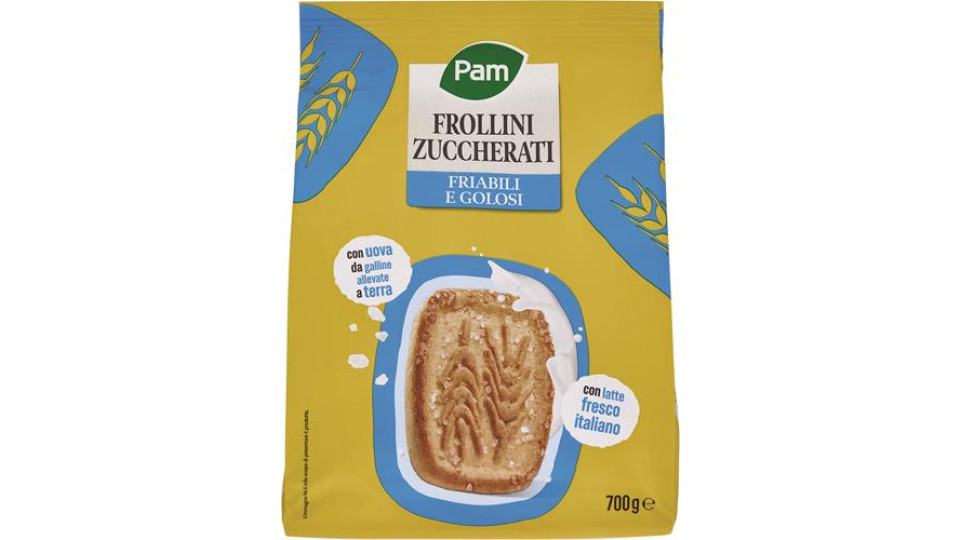 FROLLINI CON GRANELLI DI ZUCCHERO
