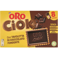 BISCOTTO CON TAVOLETTA DI CIOCCOLATO FONDENTE - 10X25G