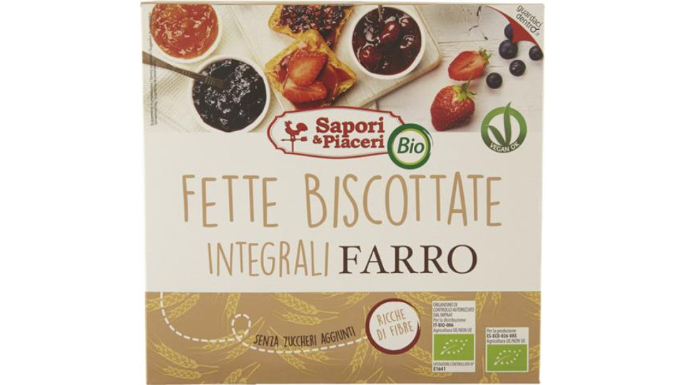 FETTE BISCOTTATE NTEGRALI AL FARRO