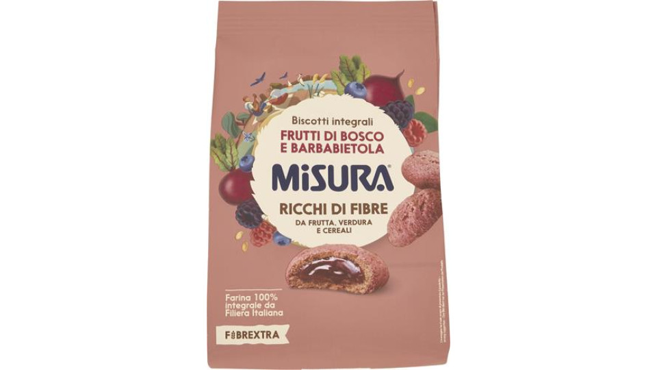 BISCOTTI FIBREXTRA RIPIENI VIOLA DI FRUTTI DI BOSCO E BARBABIETOLA