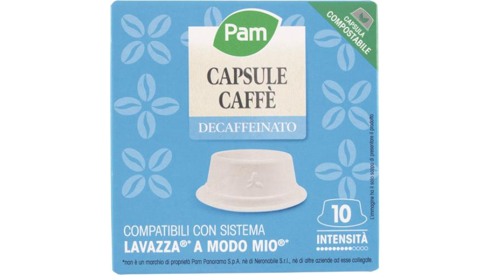 10 CAPS DECAFFÈINATO 'A MODO MIO'