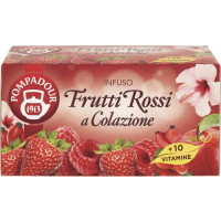 INFUSO AI FRUTTI ROSSI A COLAZIONE + 10 VITAMINE 20 FILTRI