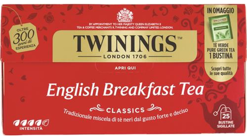 TEA ENGLISH BREAKFAST 25 FILTRI