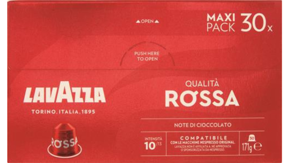30 CAPS ALU ROSSA COMPATIBILI NESPRESSO