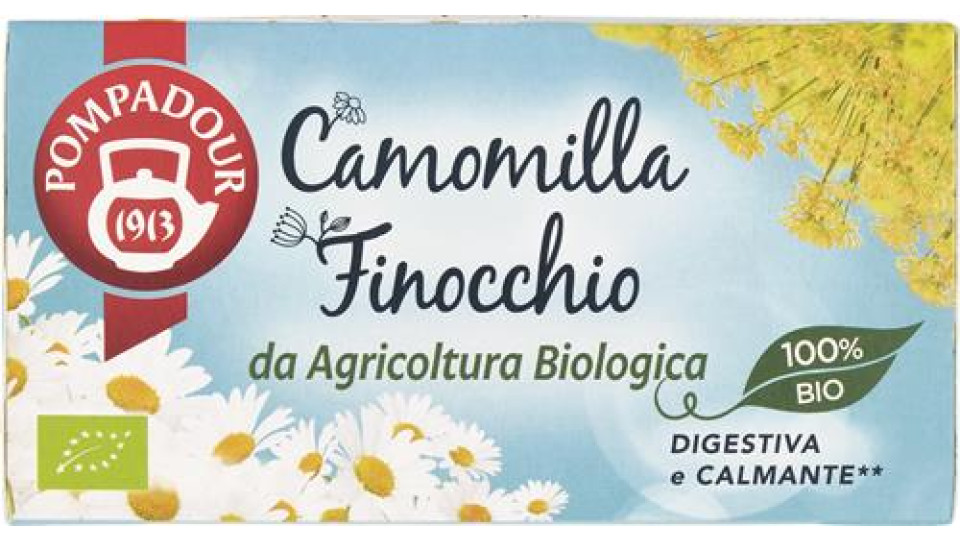 POMPADUR CAMOMILLA E FINOCCHIO BIO