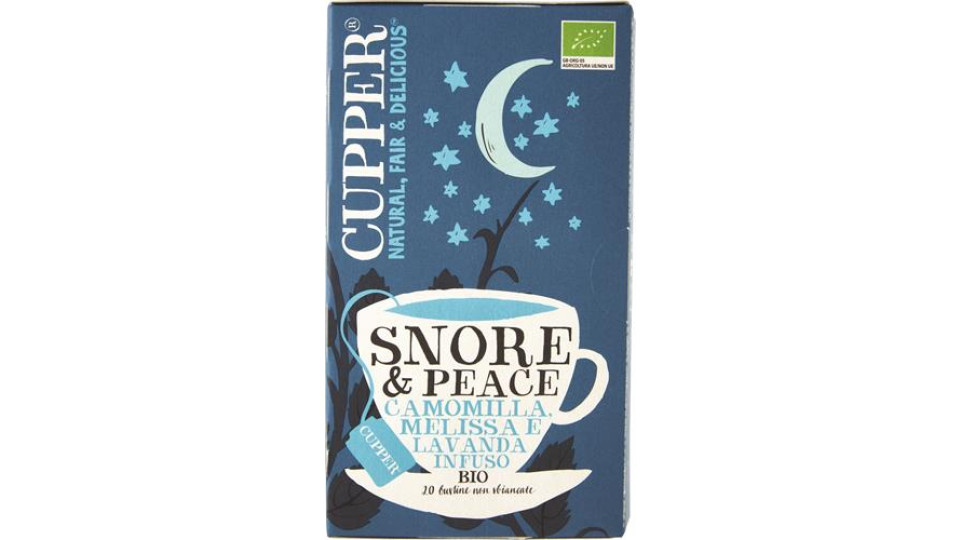 INFUSO SNORE&PEACE BIO 20 FILTRI CAMOMILLA MELISSA LAVANDA