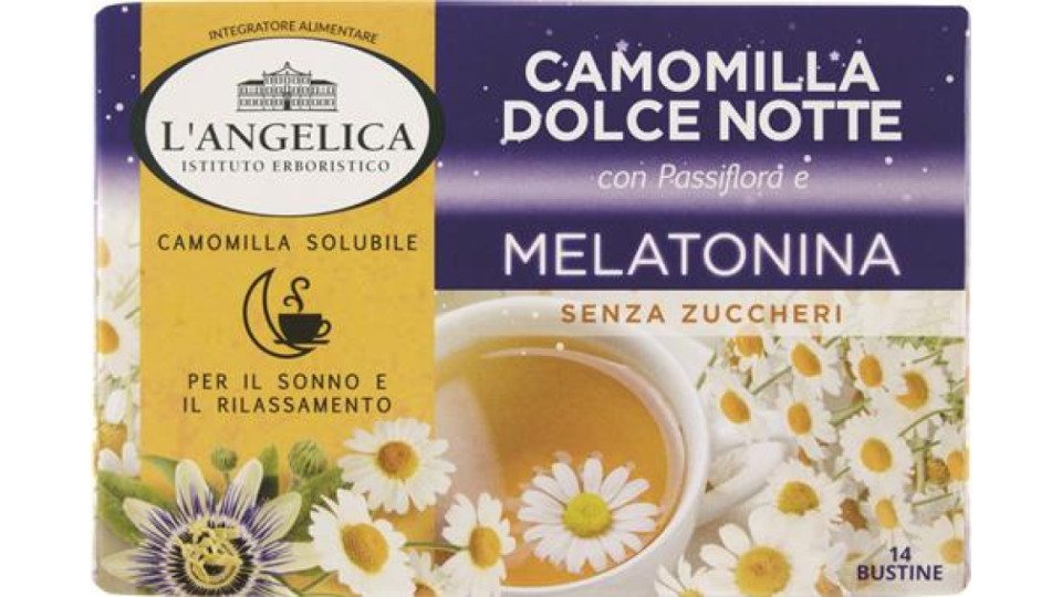 CAMOMILLA SOLUBILE14 BUSTE MELATONINA E PASSIFLORA