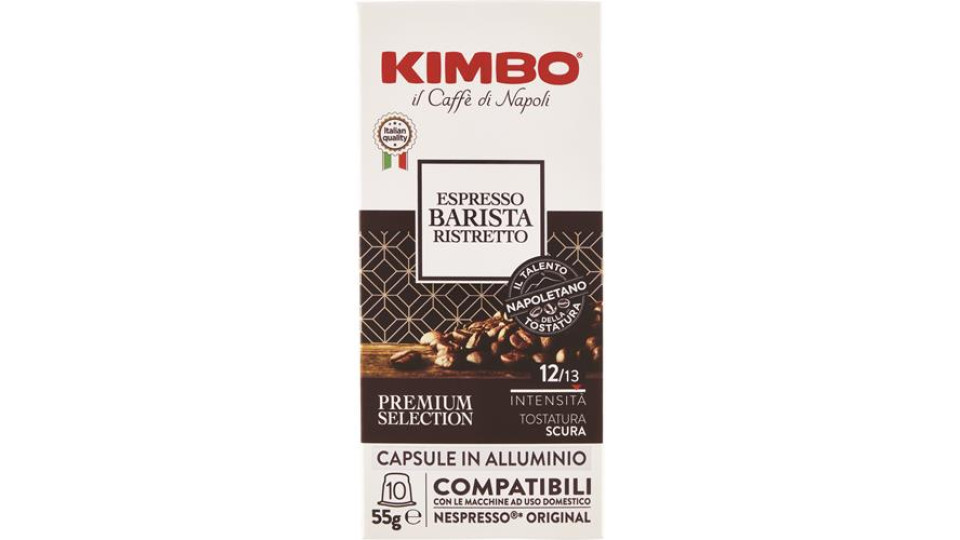 10 CAPSULE COMPATIBILI NESPRESSO RISTRETTO IN ALLUMINIO