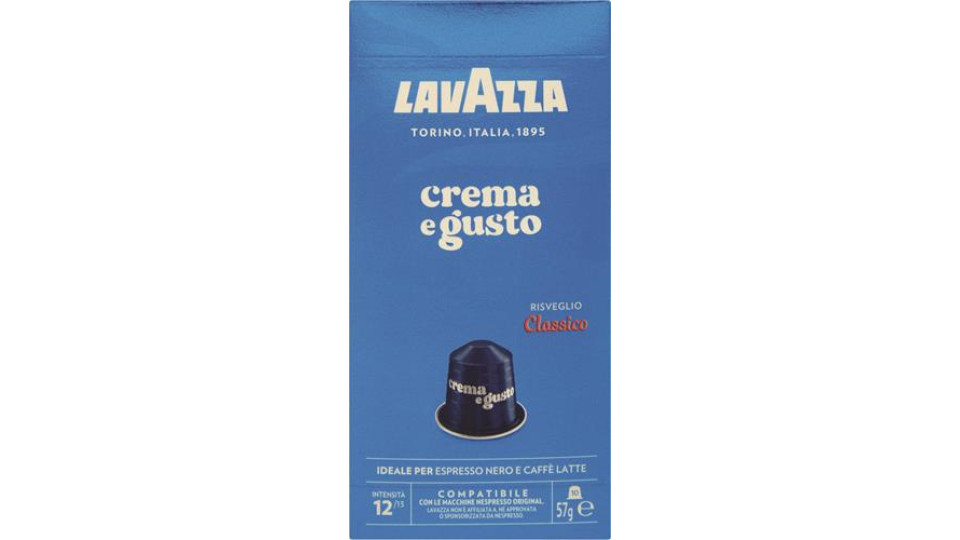 10 CAPS COMPATIBILI NESPRESSO IN ALLUMINIO CREMA&GUSTO