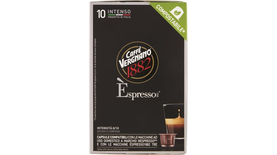 CAFFÈ INTENSO 10 CAPS COMPOSTABILE - COMPATIBILE NESPRESSO