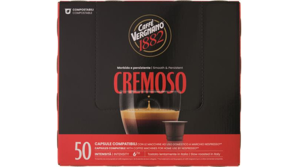 CAFFÈ IN CAPSULE CREMOSO COMPATIBILI CON SISTEMA NESPRESSO 50C