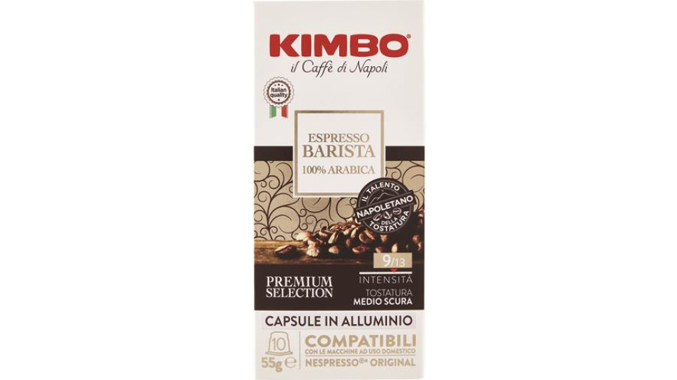 CAFFÈ IN CASPULE 100%ARABICA 10 CAPSULE COMPATIBILI NESPRESSO IN ALLUMINIO