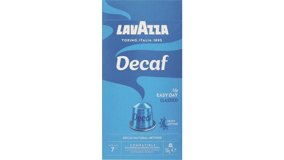 10 CAPS COMPATIBILI NESPRESSO IN ALLUMINIO DECAFFEINATO