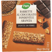 BARRETTE MULTICEREALI CIOCCOLATO FONDENTE E ARANCIA