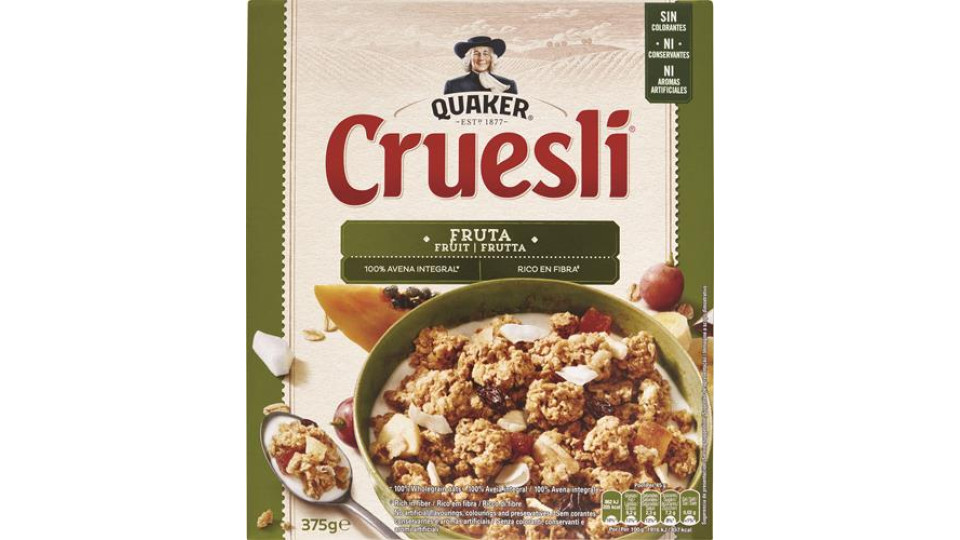 CEREALI QUAKER CRUESLI FRUTTA