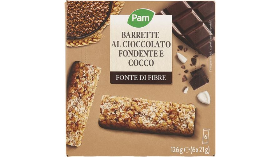 BARRETTE MULTICEREALI CIOCCOLATO FONDENTE E COCCO