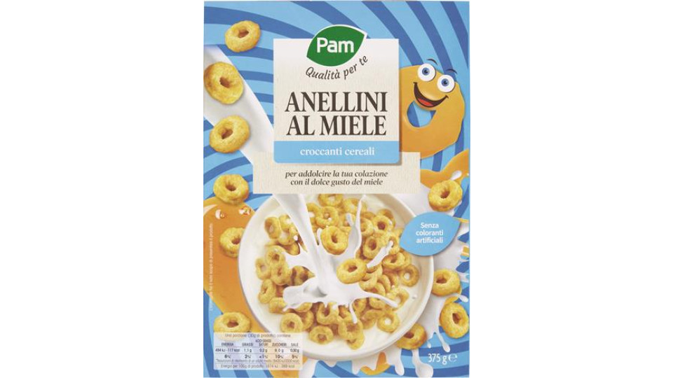 CEREALI ANELLINI AL MIELE