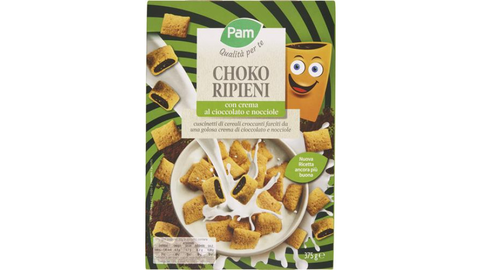 CEREALI RIPIENI CON CREMA CIOCCOLATO E NOCCIOLE
