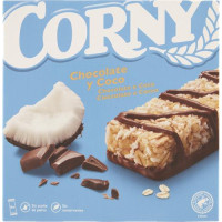 BARRETTE DI CEREALI CORNY CIOCCOLATO COCCO X6