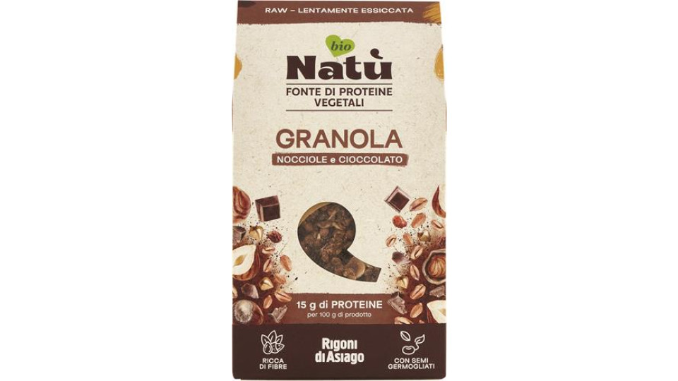 GRANOLA BIO PROTEICA NOCCIOLE E CIOCCOLATO